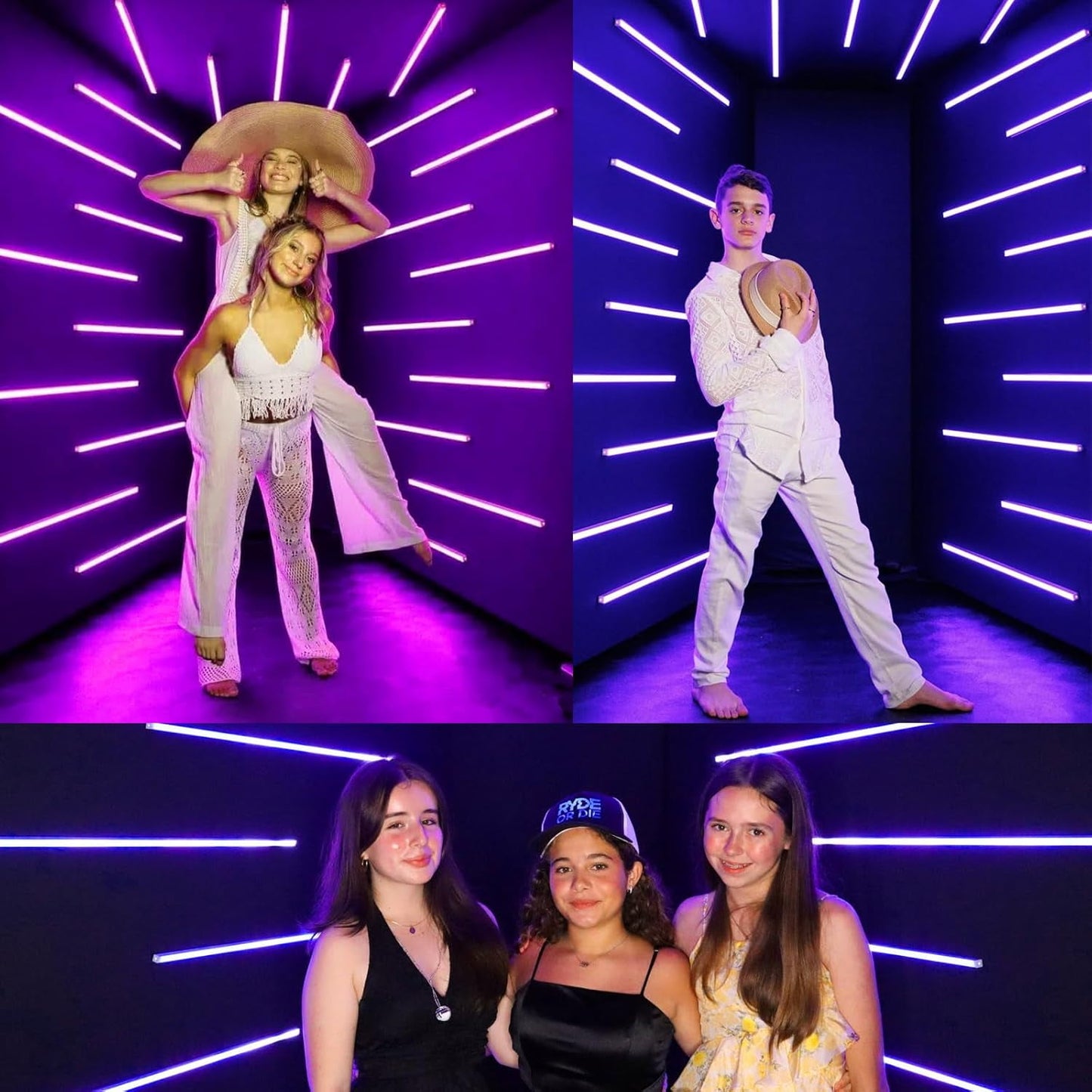ROOMEDAL 360 Photo Booth Enclosure, 360 Photobooth Machine Fabric Backdrop Enclosure Custom Logo with Led Lights for Wedding,Halloween Christmas Parties Event