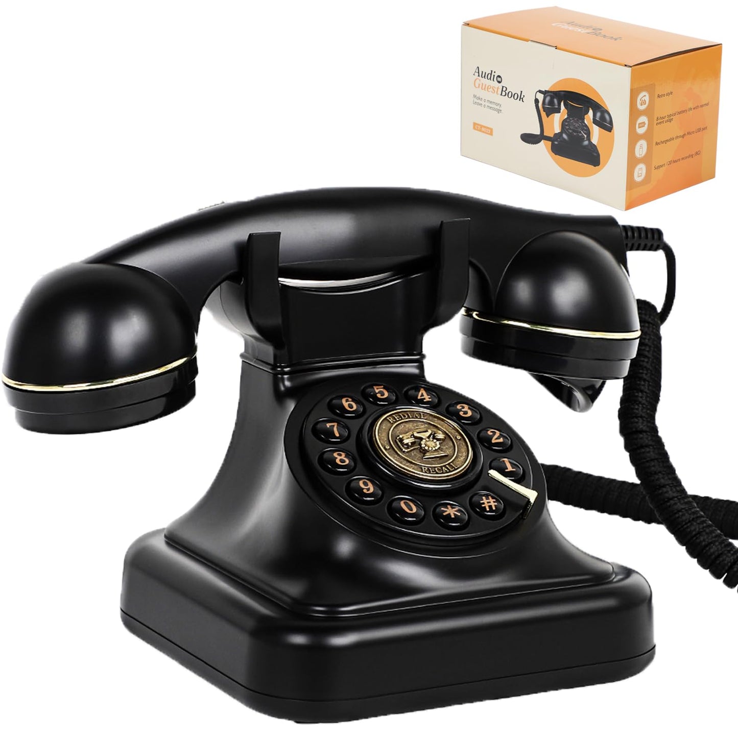 Audio Guest Book Wedding Phone- Record Customized Audio Messages with GuestBook – A Personal and Convenient Way to Preserve Your Special Occasions