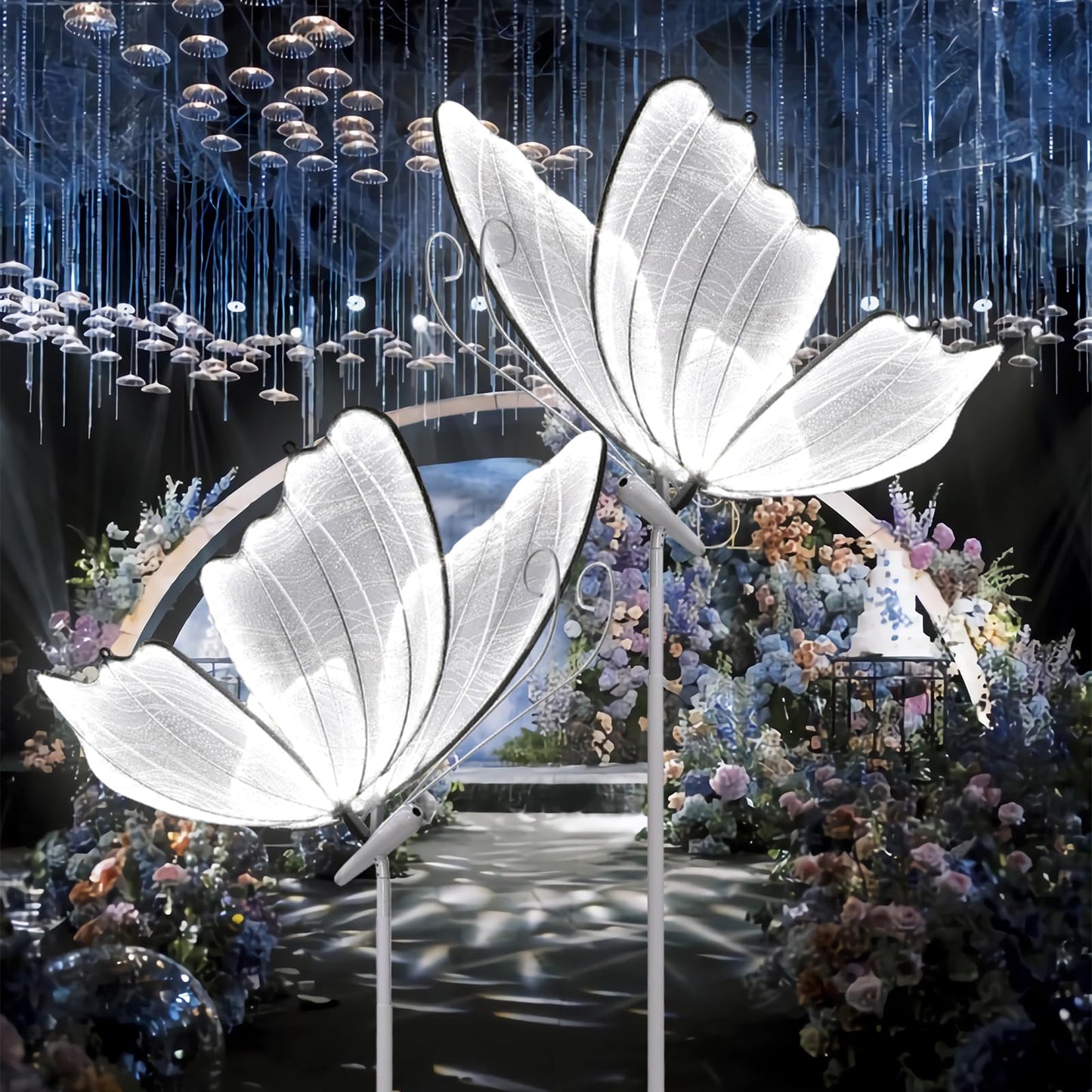 Butterfly Floor lamp Creative Wedding Butterfly Ceiling Lamp Romantic Elegant Decoration Party Atmosphere Props for Wedding Party