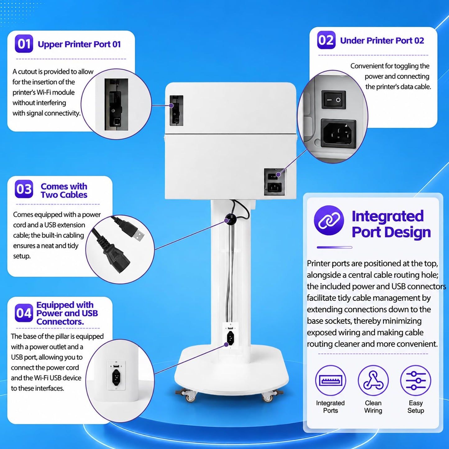 Photo Booth Printer Stand Station for DNP DS620 RX1HS QW410 HiTi P525L Heavy Duty Metal Holder Box Cover Place Hide Printer Bracket Compact Case Assemble Sturdy for Wedding Event Party