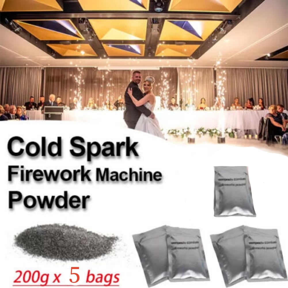ZLPOWER 5-Pack Titanium Alloy Cold Spark Powder – Indoor/Outdoor Safe Firework Effect