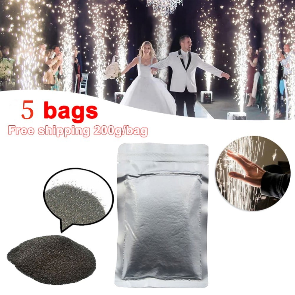 ZLPOWER 5-Pack Titanium Alloy Cold Spark Powder – Indoor/Outdoor Safe Firework Effect