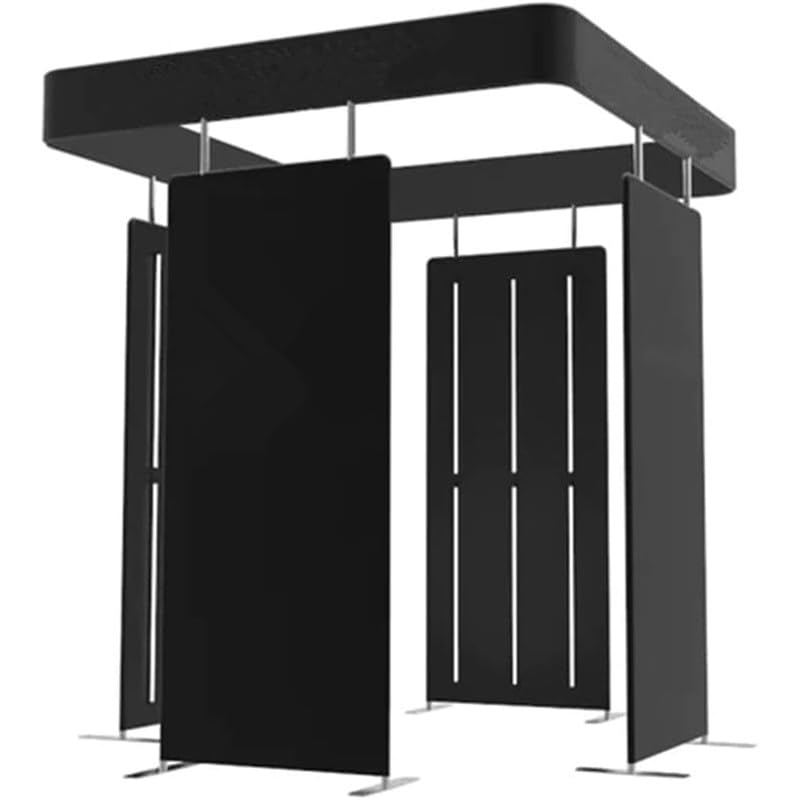 360 Photo Booth Enclosure with RGB LED Light Strip Suitable for Photobooth Machines Take Photos with Customized Logo 360 Photobooth Backdrop for Show /Party/Wedding