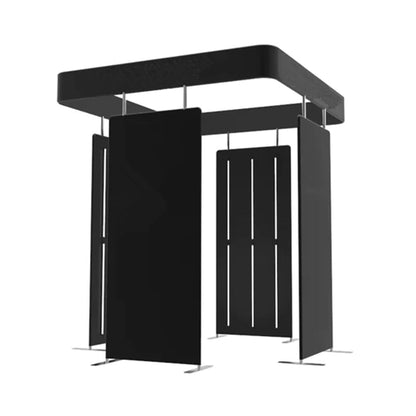 Photo Booth Enclosure, Customizable 360 Photobooth LED Enclosure Backdrop Tent with Led Lights for 360 Photo Booth Machine Party Wedding Events