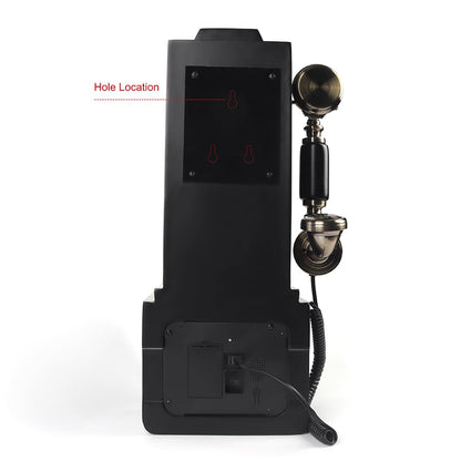 Audio Guest Book Wedding Phone, Retro Classic Audio Guestbook Record Customized Audio Messages with Guest Book Telephone for Parties Weddings Birthdays Rentals Confessions