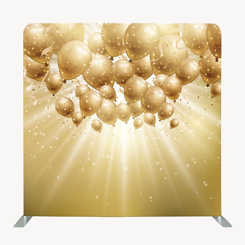 Photo Booth Backdrop Stand with Tension Fabric & Aluminum Tube Stand and Portable Carry Bag, Background Stand Frame for Wedding Brithday Party