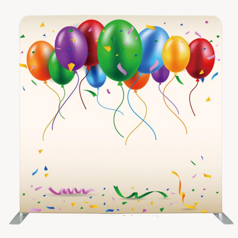 Photo Booth Backdrop Stand with Tension Fabric & Aluminum Tube Stand and Portable Carry Bag, Background Stand Frame for Wedding Brithday Party