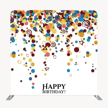 Photo Booth Backdrop Stand with Tension Fabric & Aluminum Tube Stand and Portable Carry Bag, Background Stand Frame for Wedding Brithday Party