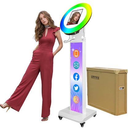 Portable Photo Booth for iPad 10.2in 10.9in 11in 12.9in for Parties Christmas