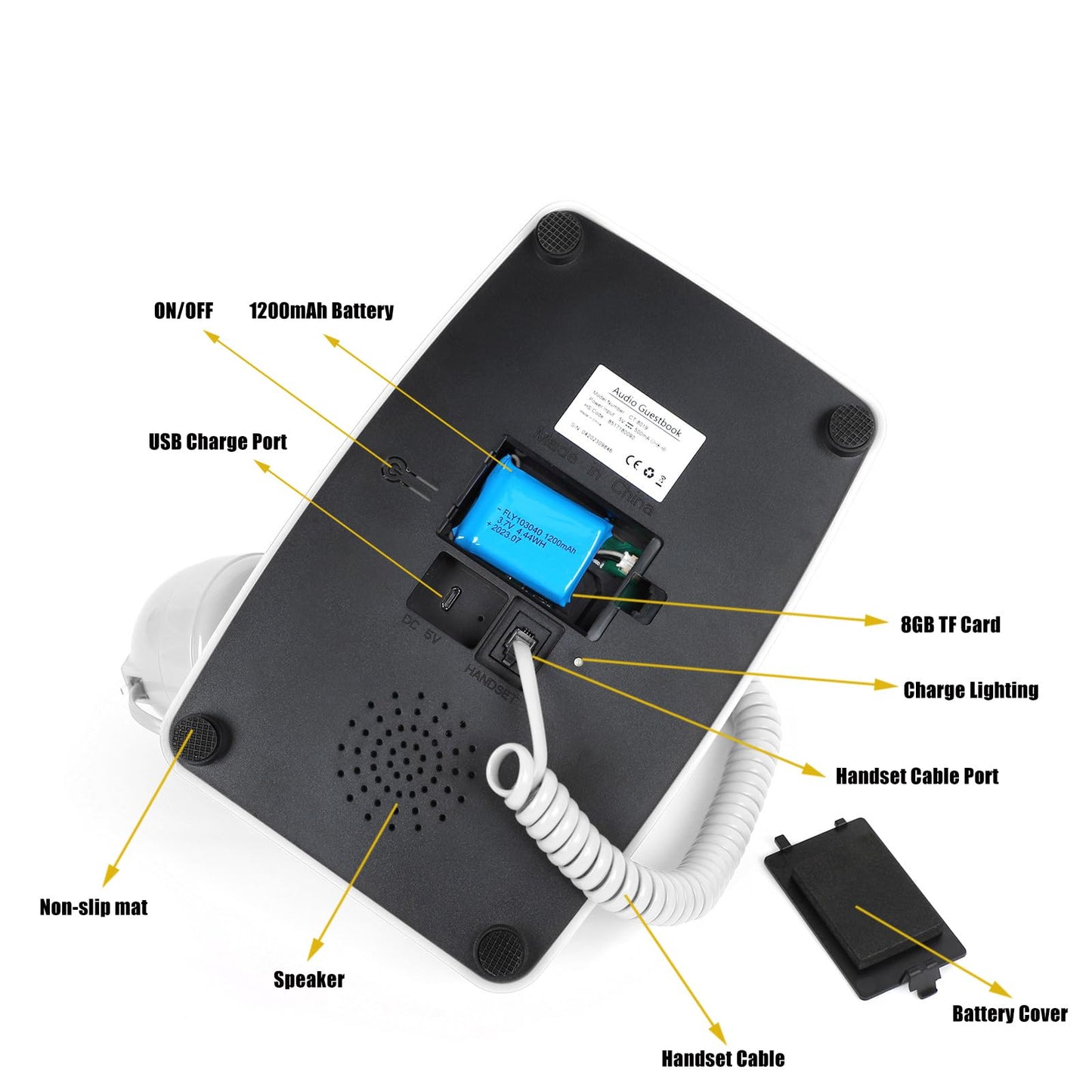 Audio Guest Book Wedding Phone Retro Audio GuestBook