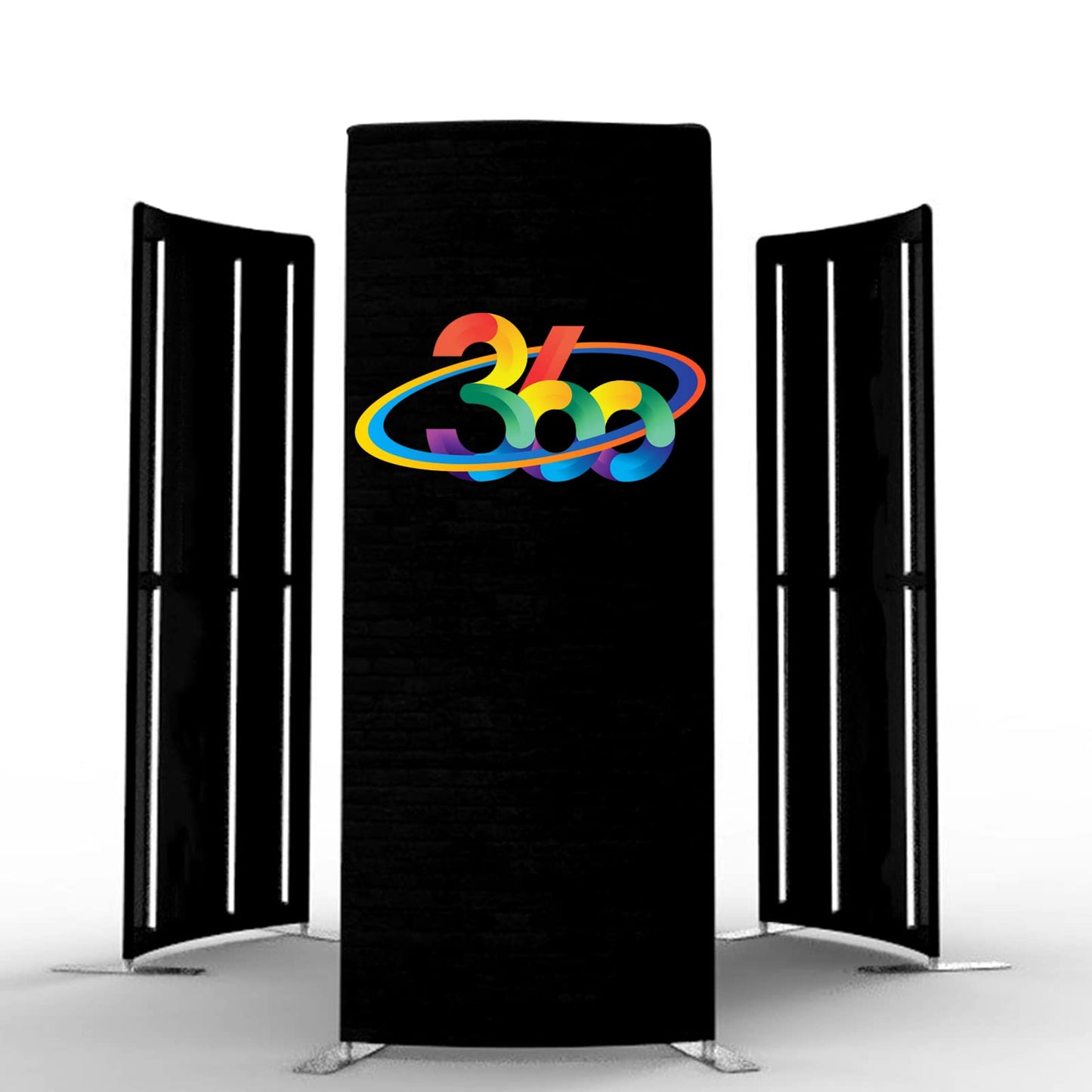 360 Photobooth Backdrop Photo Booth Enclosure Wall Backdrops Customized LOGO Background Stand for Rental Wedding Party