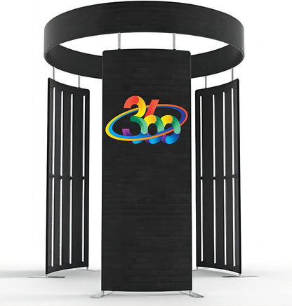 PHOTO BOOTH LED ENCLOSURE, Light up your event with a multi-color LED tension fabric Vogue Photo Booth enclosure