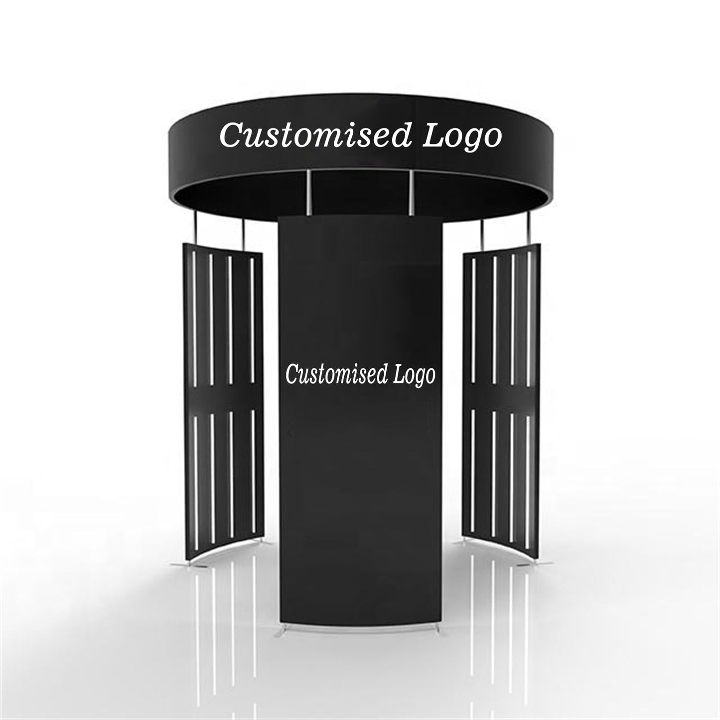 Photo Booth Backdrop Tents Customized Logo Tension Fabric Movable Backdrops Degree Camera Background Video Photostudio with RGB LED Light