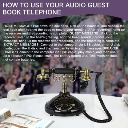Audio Guest Book Wedding Phone Record Customized Audio