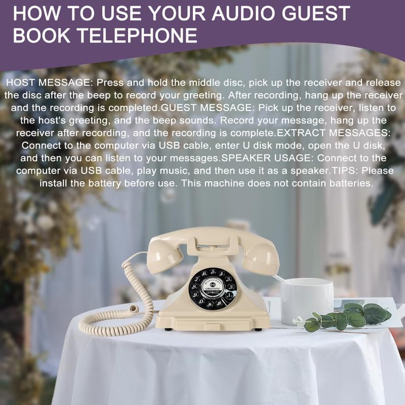 Audio Guest Book Wedding Phone Audio Messages Guest Book Record