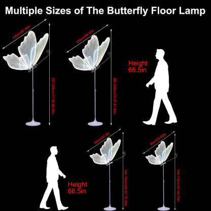 Wedding Butterfly Floor lamp Decoration Lights Creative Luminous Butterfly Ceiling Lamp Butterfly Hanging Decoration Props for Wedding Party