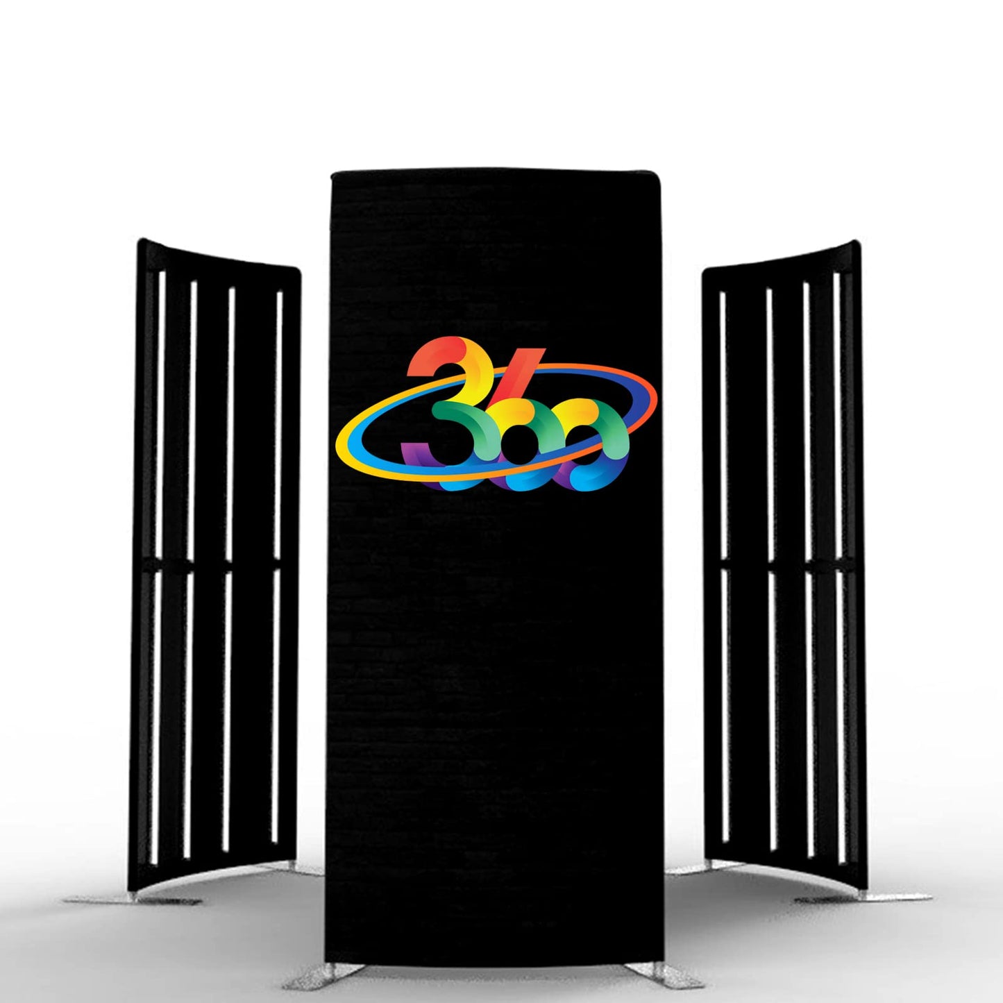 Photo Booth Backdrop Tents Customized Logo Tension Fabric Movable Backdrops Degree Camera Background Video Photostudio with RGB LED Light
