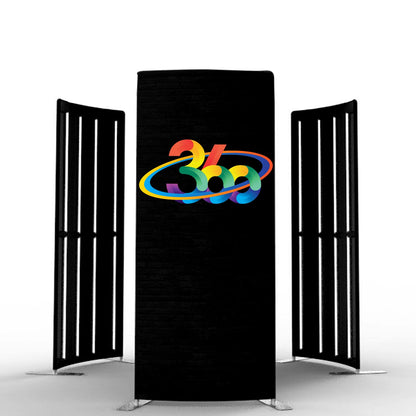 Photo Booth Backdrop Tents Customized Logo Tension Fabric Movable Backdrops Degree Camera Background Video Photostudio with RGB LED Light