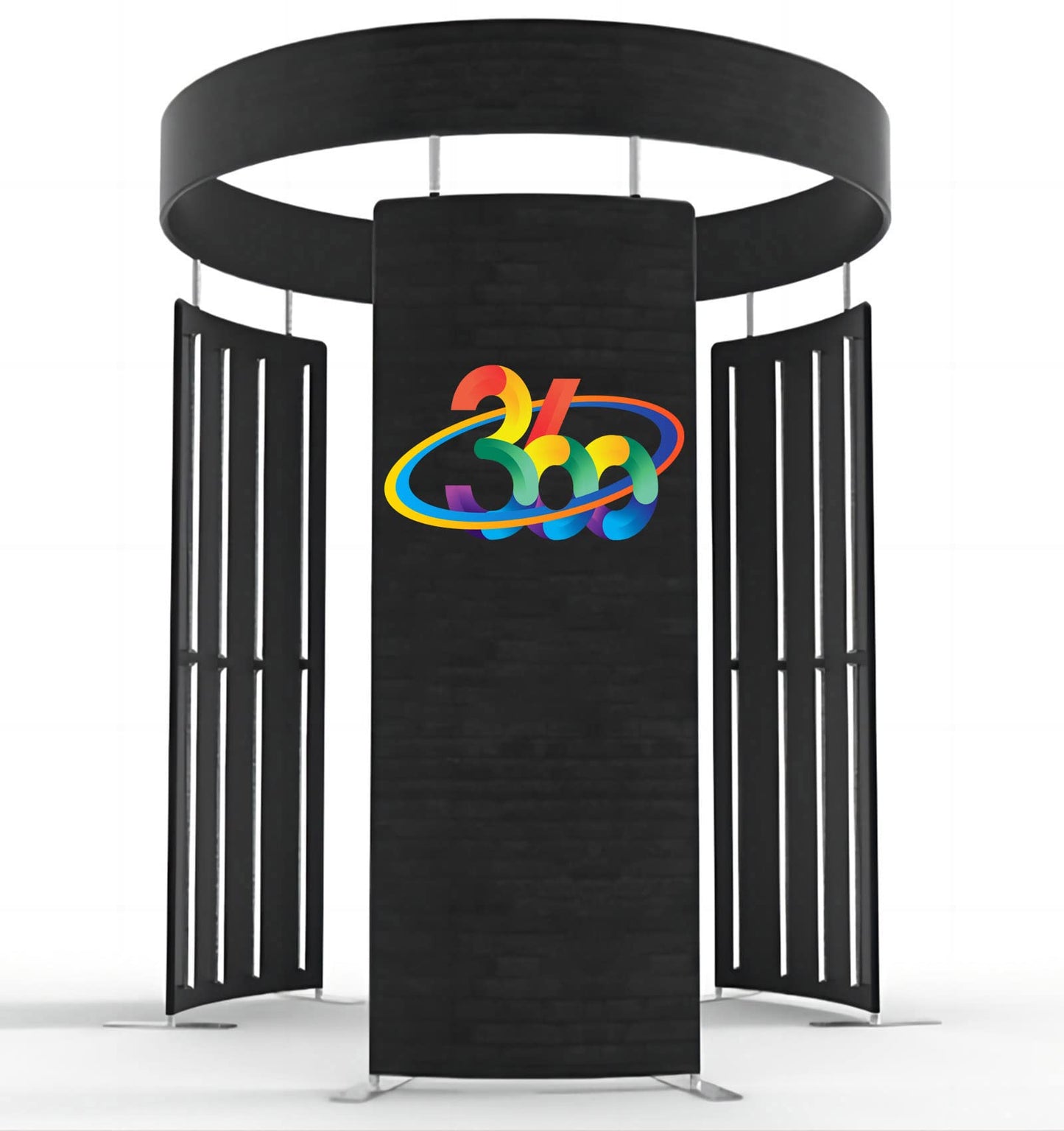 360 Photobooth Backdrop Photo Booth Enclosure Wall Backdrops Customized LOGO Background Stand for Rental Wedding Party
