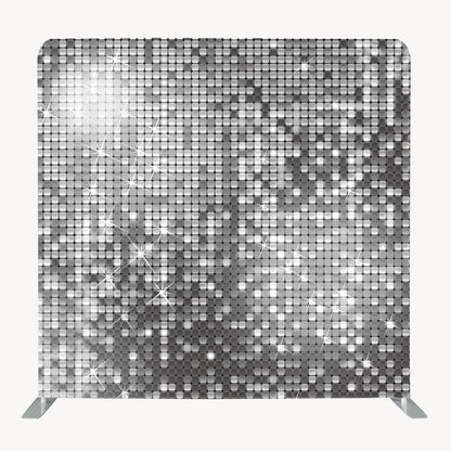Photo Booth Backdrop Stand with Tension Fabric & Aluminum Tube Stand and Portable Carry Bag, Background Stand Frame for Wedding Brithday Party