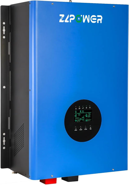 UL1741 Solar Off Grid Inverter 110/220Vac Low Frequency DC 48V AC Input 240V AC Output 120V/240V Split Phase Pure Sine Wave Power Converter with MPPT Charger Controller