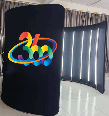 360 photo booth backdrop tents
