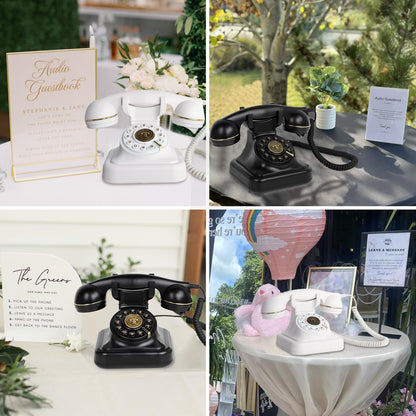 Audio Guest Book for Wedding - Guest Book Telephone Record Customized Voice Message for Your Wedding Party