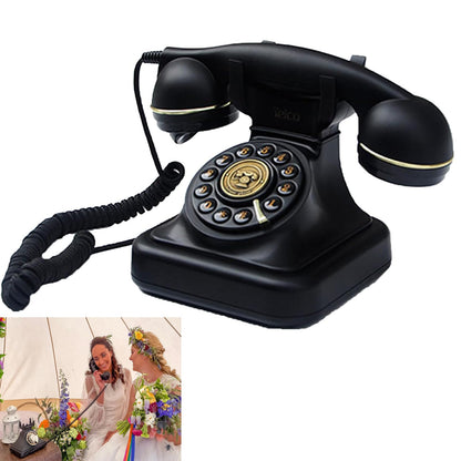 Audio Guest Book for Wedding Phone Audio GuestBook Record Customized Audio Messages Guest Book Classic Retro Style for Parties Birthdays Rentals (Black-Retro)