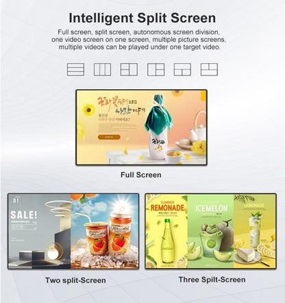 Indoor Digital Signage Touchscreen Wall Mounted Kiosk Advertising Display LCD Totem Interactive Monitor Android System with Auto Media Player