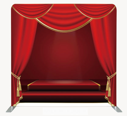 8ft  Photo Booth Backdrop with Aluminum Tube Stand and Portable Carry Bag, Photography Background for Wedding Brithday Christmax