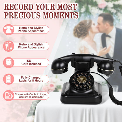 Audio Guest Book Wedding Phone- Record Customized Audio Messages with GuestBook – A Personal and Convenient Way to Preserve Your Special Occasions