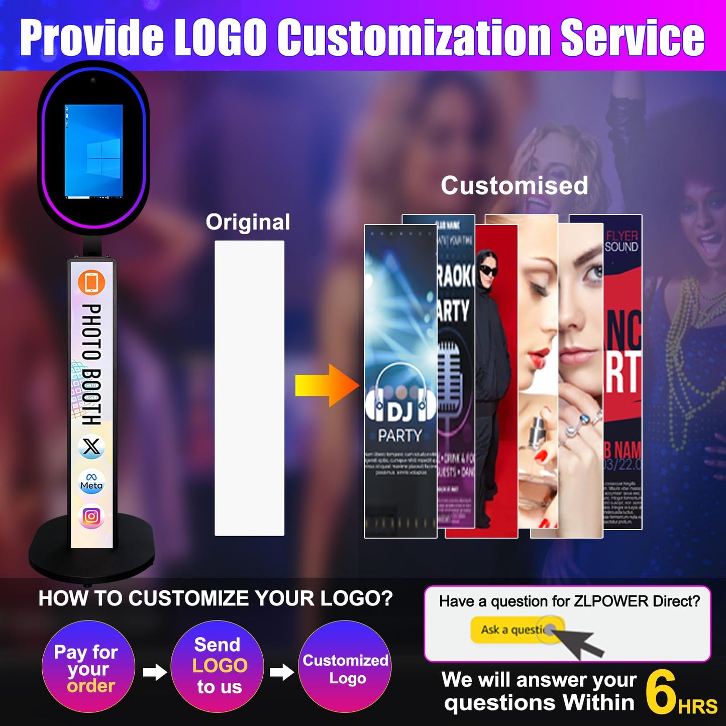 Mirror Photo Booth with Camera APP Software Magic Selfie Station Shell Stand Customized Logo Photobooth Machine Touch Screen with Ring Light and Flight Case for Events Wedding Rental