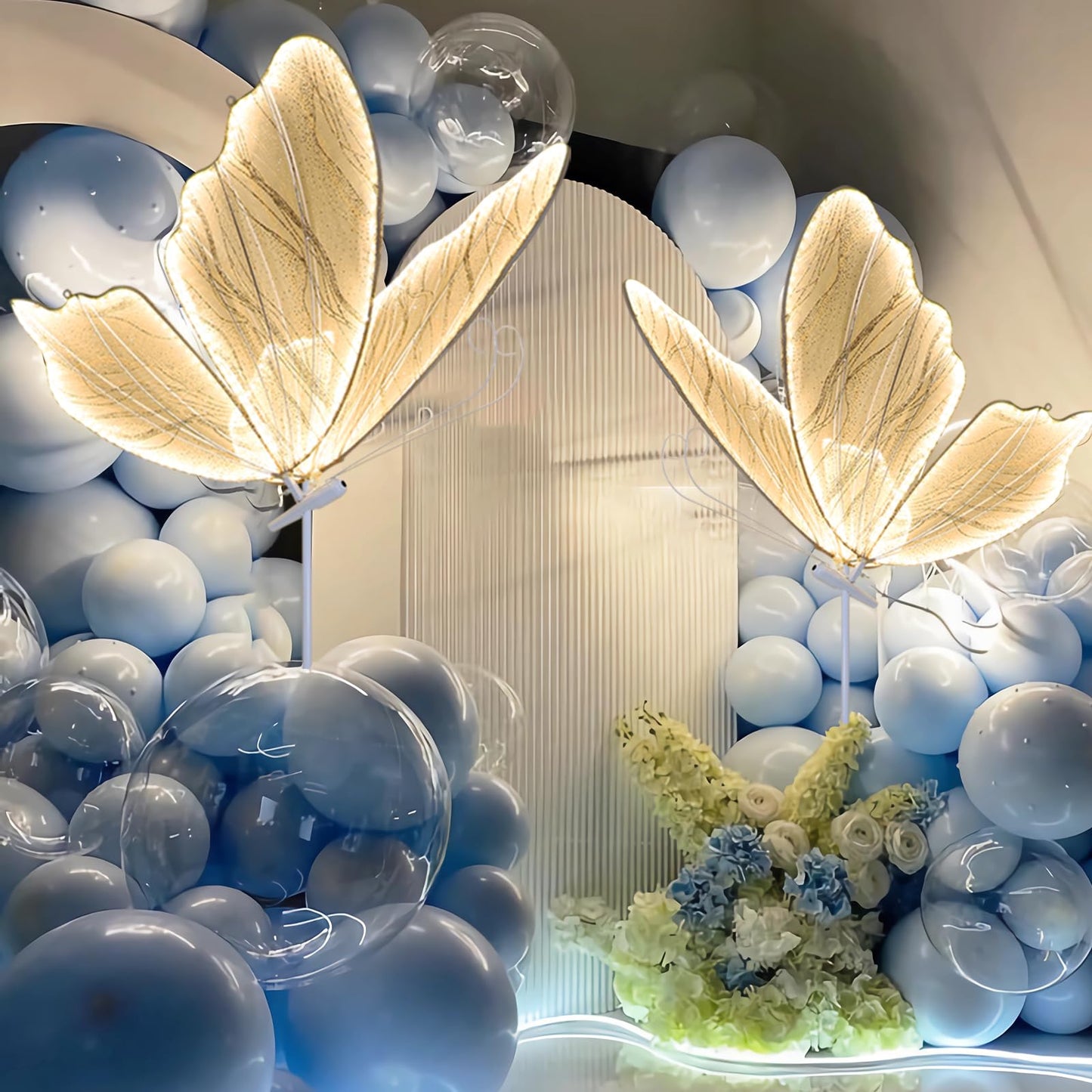 Butterfly Floor lamp Creative Wedding Butterfly Ceiling Lamp Romantic Elegant Decoration Party Atmosphere Props for Wedding Party