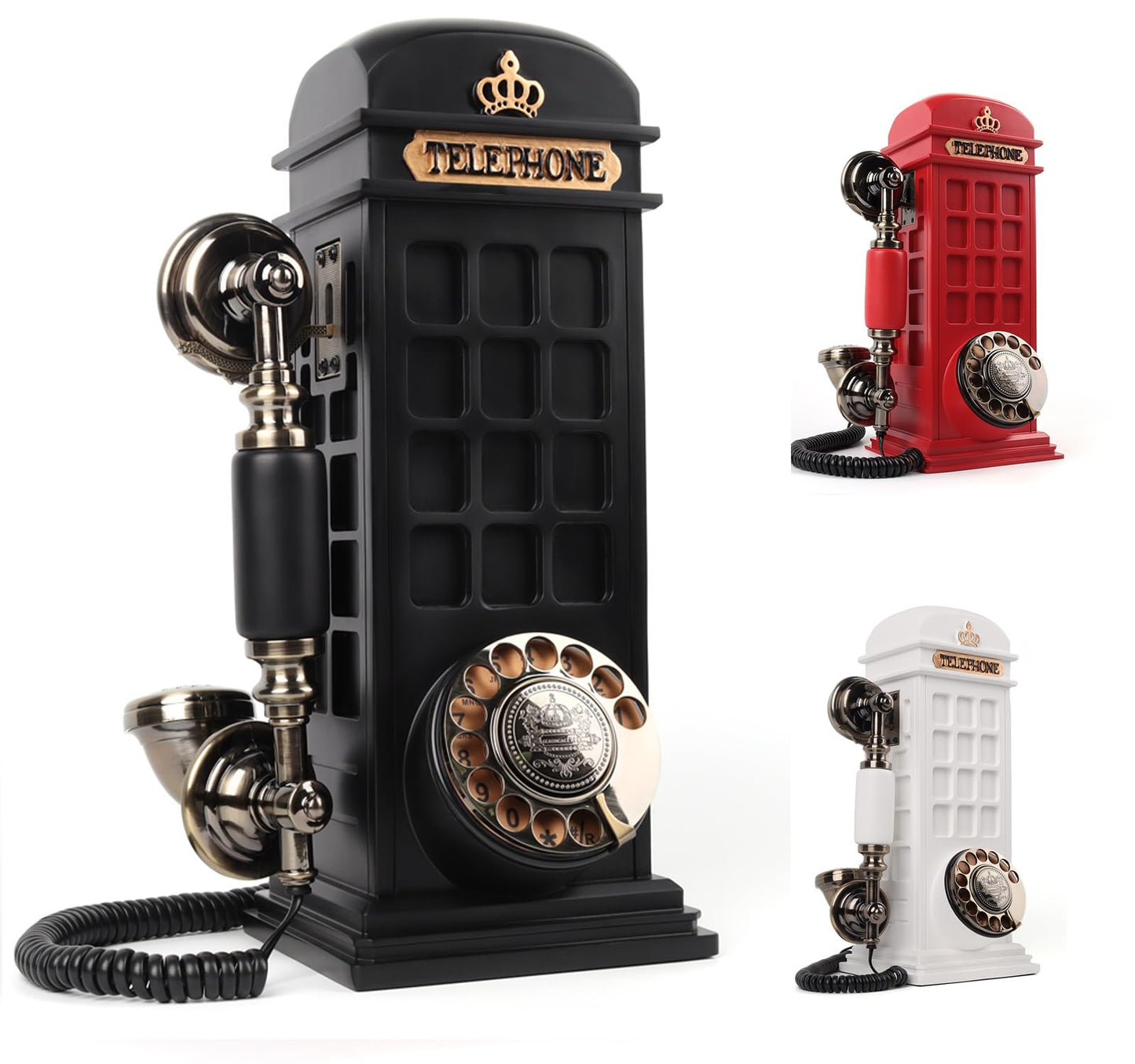 Audio Guest Book Wedding Phone, 2024 Retro Classic Audio Guestbook Record Customized Audio Messages, for Parties Weddings Birthdays Rentals Confessions