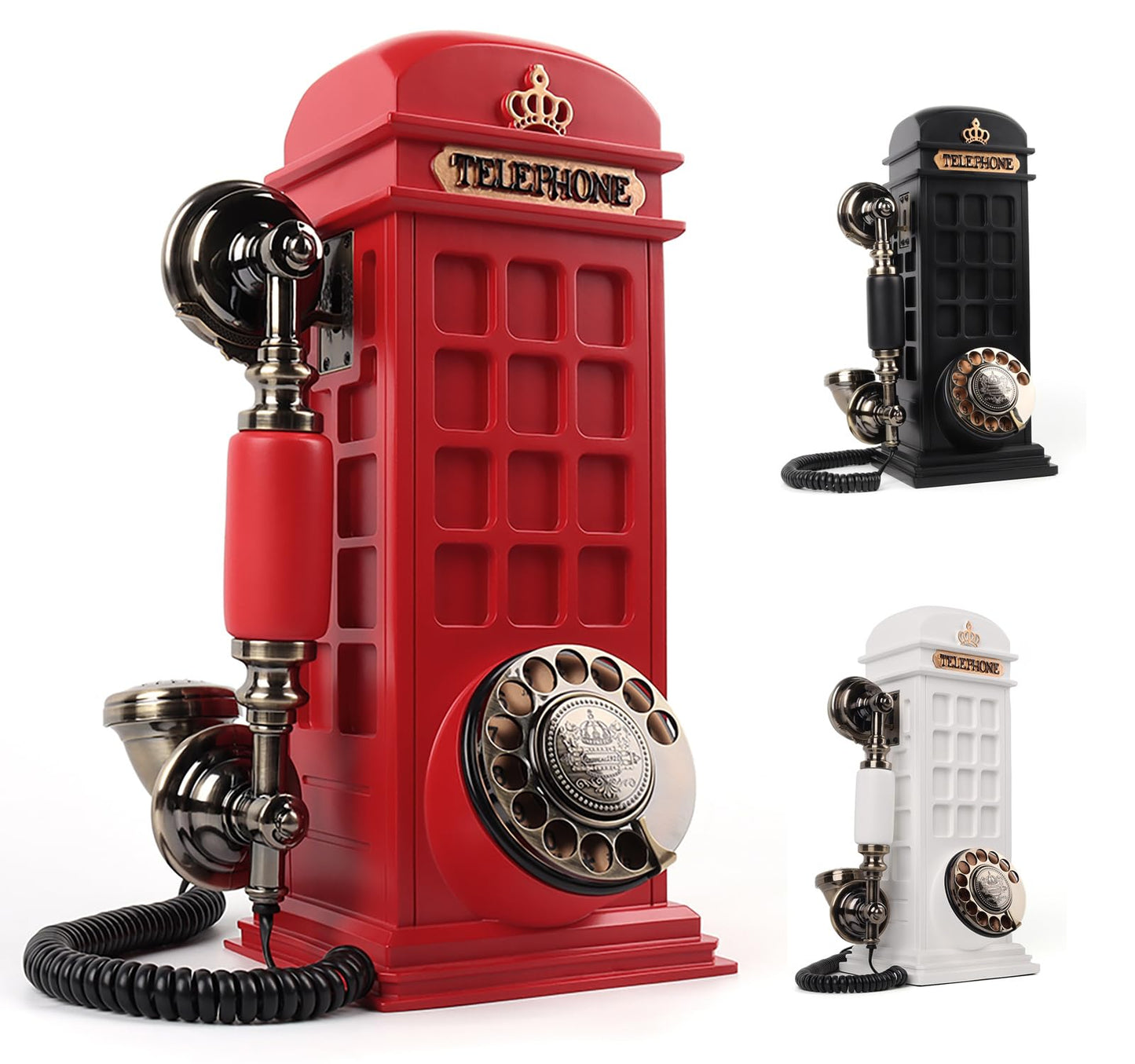 Audio Guest Book Wedding Phone, 2024 Retro Classic Audio Guestbook Record Customized Audio Messages, for Parties Weddings Birthdays Rentals Confessions