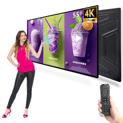 Indoor Digital Signage Touchscreen Wall Mounted Kiosk Advertising Display LCD Totem Interactive Monitor Android System with Auto Media Player