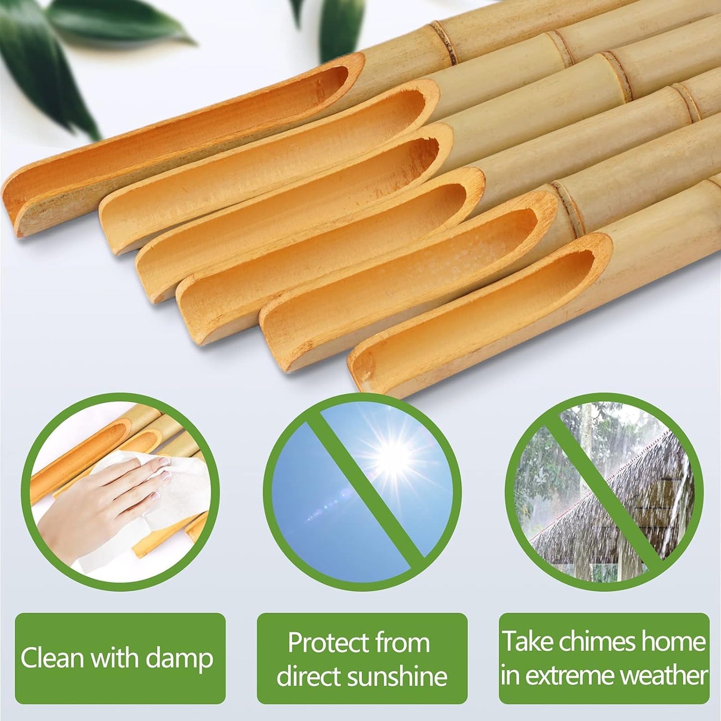 Tree of Life Bamboo Wind Chimes Handmade Wooden Nusic Chimes, Which has Natural Beautiful Sound Apply to Garden,Patio,Home or Outdoor Decor