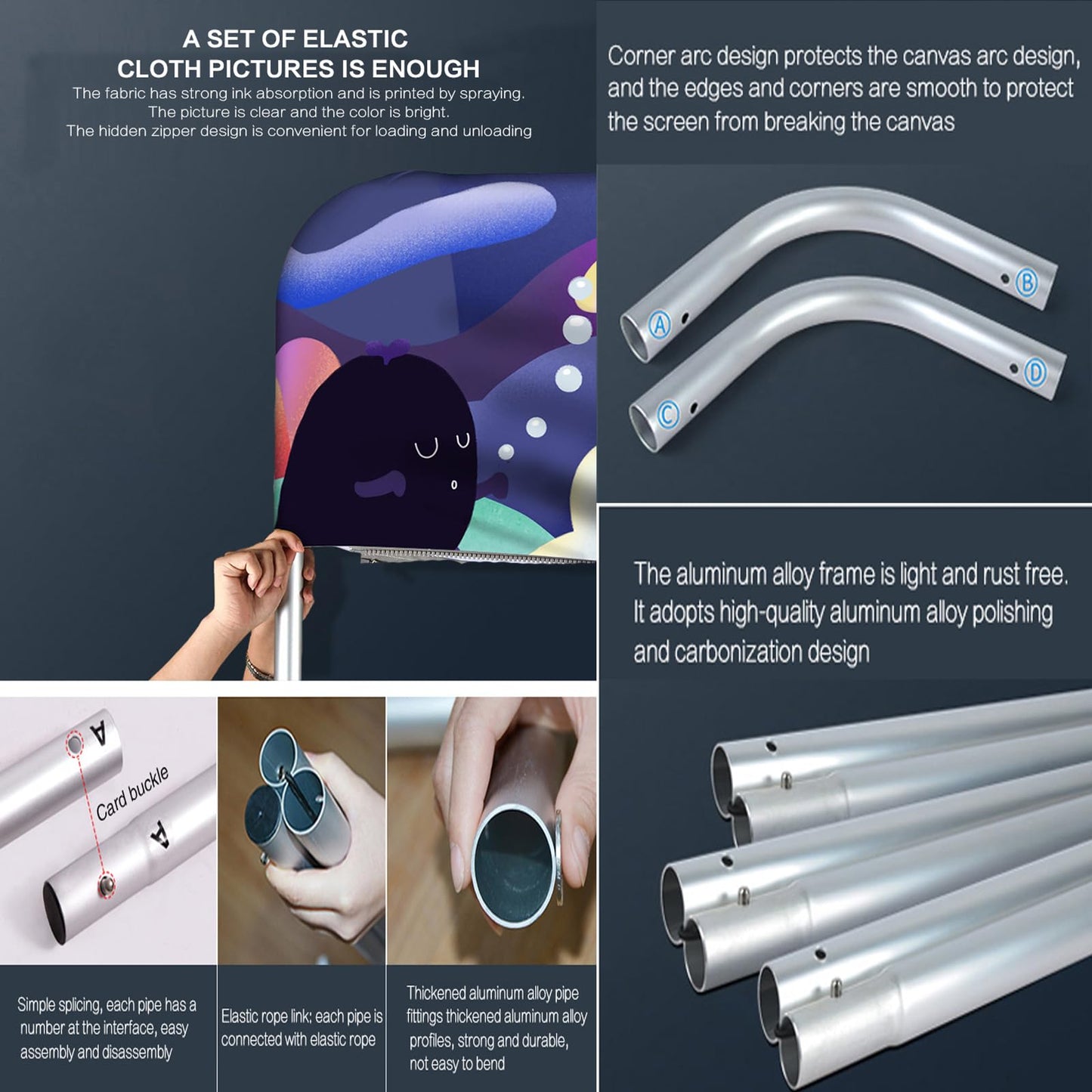 Photo Booth Backdrop with Aluminum Tube Stand and Portable Carry Bag Photography Background Wedding Backdrops Sequin Backdrop for Wedding Brithday Christmas Holiday Party Decor Rent