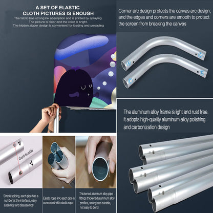 Photo Booth Backdrop with Aluminum Tube Stand and Portable Carry Bag Photography Background Wedding Backdrops Sequin Backdrop for Wedding Brithday Christmas Holiday Party Decor Rent