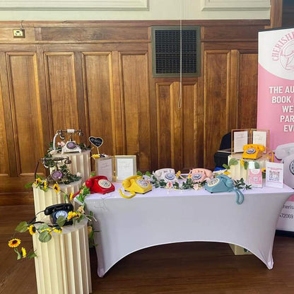 Audio Guest Book Wedding Phone Record Customized Audio Messages Left with Audio Guestbook Confessions Phone Record for Parties Weddings Event Birthdays Rentals (Black)