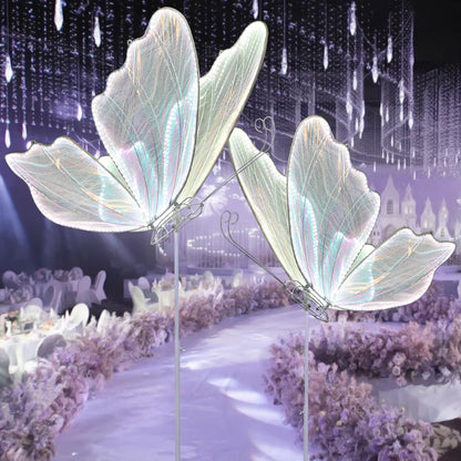 Wedding Butterfly Floor lamp Decorations lamps Creative Ceiling Lamp Butterfly Hanging Decoration Props LED Romantic Lights for Party Rental Business