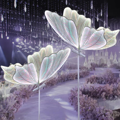 Wedding Butterfly Floor lamp Decorations lamps Creative Ceiling Lamp Butterfly Hanging Decoration Props LED Romantic Lights for Party Rental Business