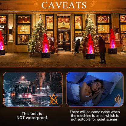 Fake Fire Flame Light with 36 LED Light 5ft Artificial Simulated Flames Lamp Atmosphere Effect for Stage Halloween DJ Party Lighting Nightclub Campfire Party Special Holiday