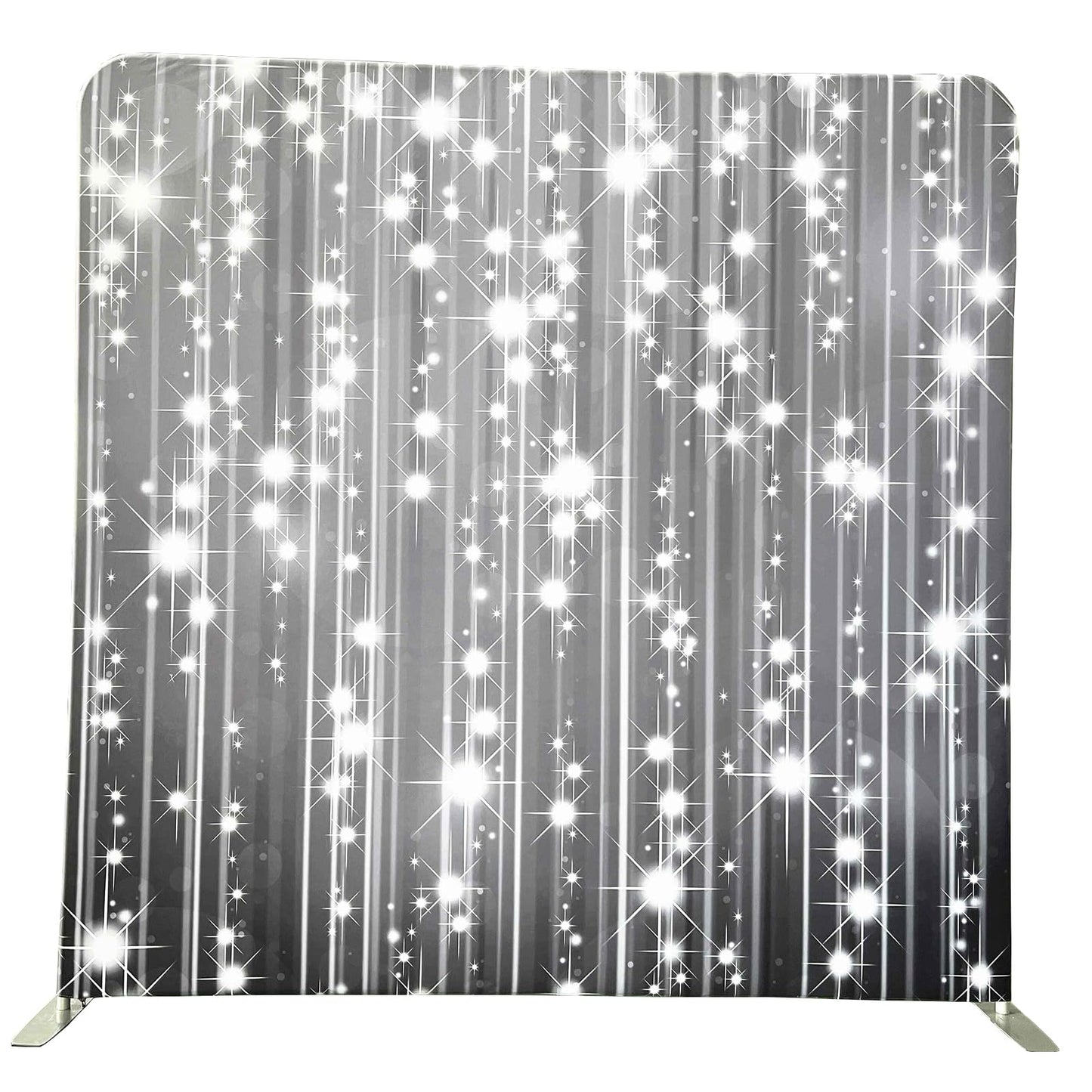 Photo Booth Backdrop Stand with Tension Fabric & Aluminum Tube Stand and Portable Carry Bag, Background Stand Frame for Wedding Brithday Party