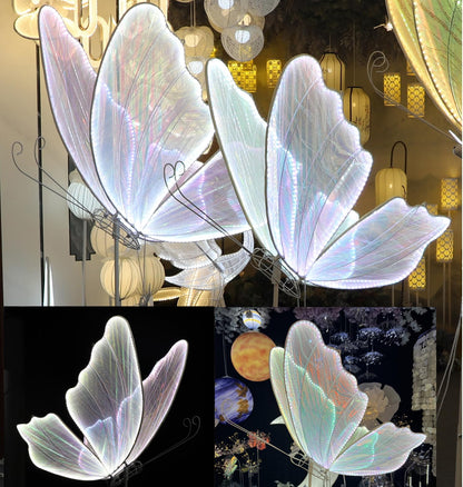 Wedding Butterfly Floor Lamp, 2025 LED Romantic Elegant Decoration Butterfly Floor lamp Decoration Props for Wedding Party Birthday Rental Business