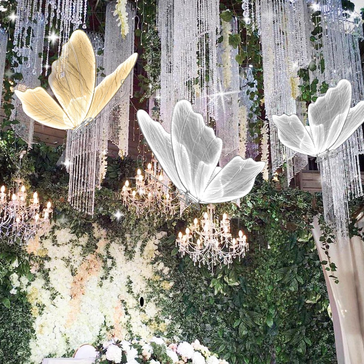 Wedding Butterfly Floor Lamp, 2025 LED Romantic Elegant Decoration Butterfly Floor lamp Decoration Props for Wedding Party Birthday Rental Business