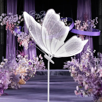 Wedding Butterfly Floor lamp Creative Butterfly Ceiling Lamp Butterfly Hanging Decoration Props for Wedding Party