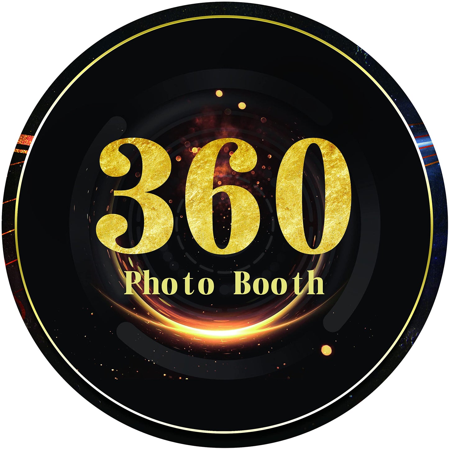 Custom 360 Photo Booth Custom Logo Stickers for 360 Photo Booth Halloween Christmas Wedding