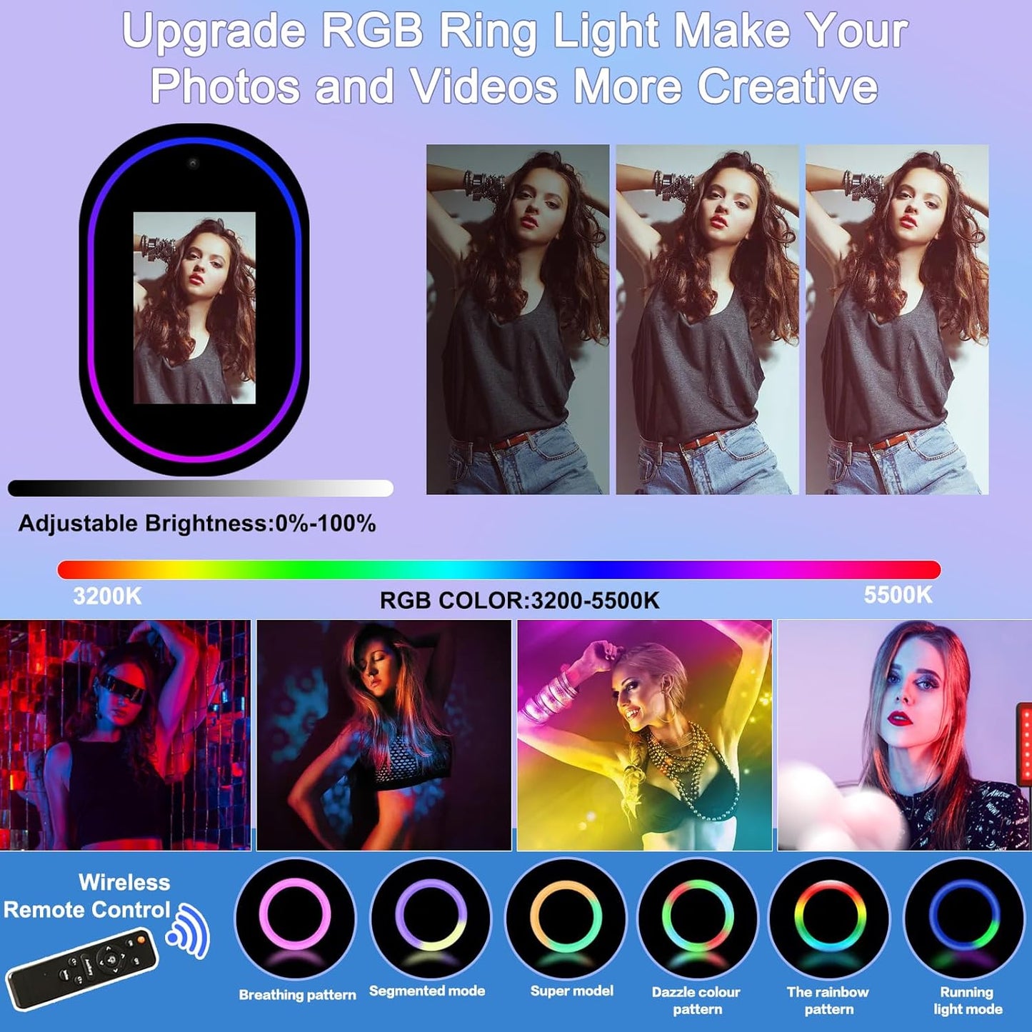 ROOMEDAL 13.3 In Portable Touch Mirror Photo Booth Built-in Mini PC & Camera Photo Booth with Round Ring Light and Trolley Flight Case for Events Wedding Rental Business