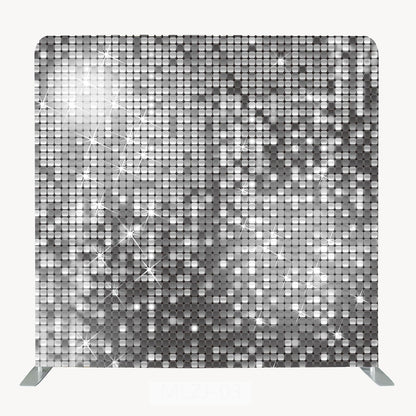 Photo Booth Backdrop with Aluminum Tube Stand and Portable Carry Bag Photography Background Wedding Backdrops Sequin Backdrop for Wedding Brithday Christmas Holiday Party Decor Rent